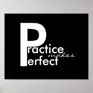 Póster poster motivacional negrita moderna en blanco y ne