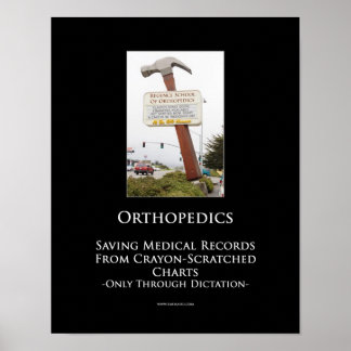 Póster Poster Motivacional Ortopedia