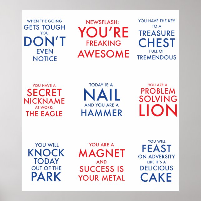 Póster Poster motivacional para inspirar la esquematizaci (Frente)