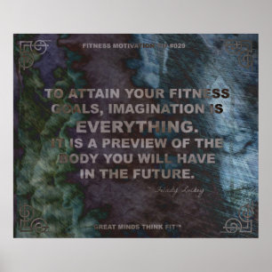 Póster Poster motivacional para presupuesto de fitness #0