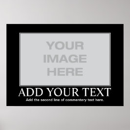 Póster Poster motivacional personalizado - Demotivación P