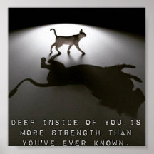 Poster motivacional sobre la fuerza