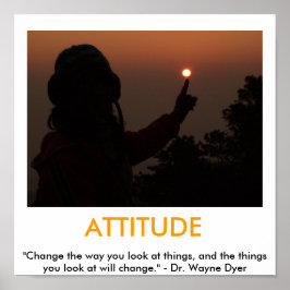 Póster POSTER motivador de ACTITUD