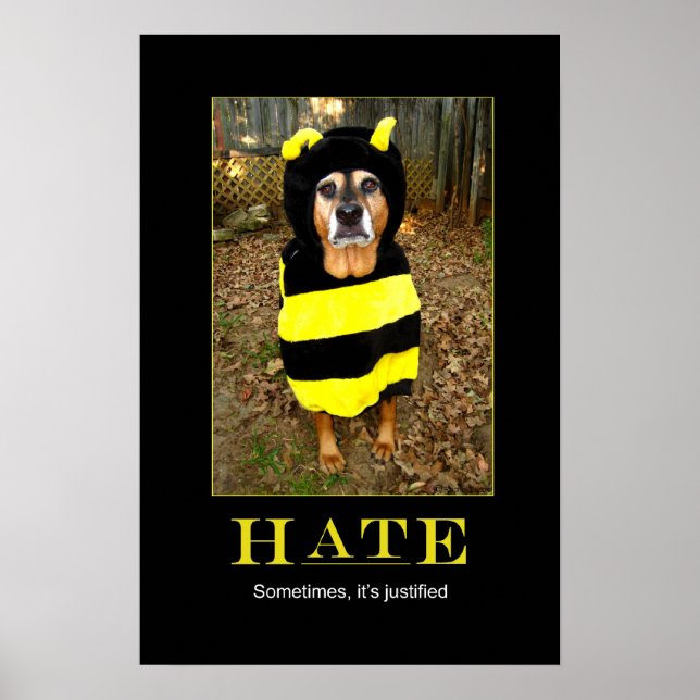 Póster Poster Motivador de la Abeja más triste (Frente)