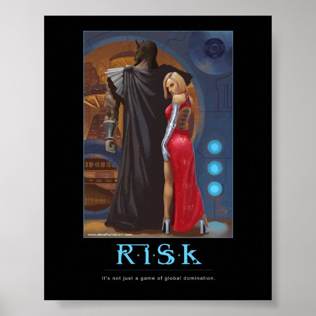 Póster Poster motivador del riesgo (Frente)