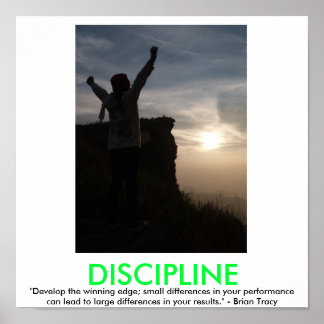 Póster POSTER motivador DISCIPLINE