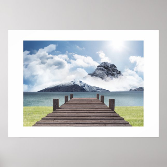 Póster Poster Mountain Scene (Frente)