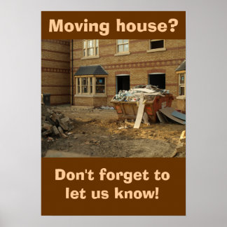 Póster Poster: Moving house