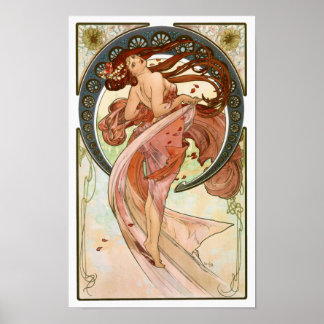 Póster Poster Mucha Art Nouveau - Danza