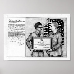 Póster Poster muerto del ojo de Vannak y de Hillary