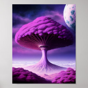 Póster Poster Mushroom Tree