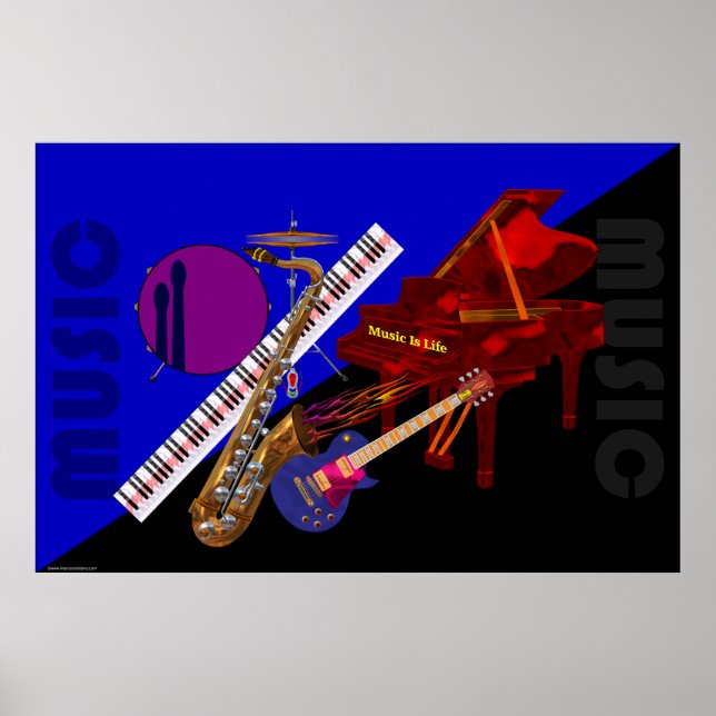 Póster Poster musical (Frente)