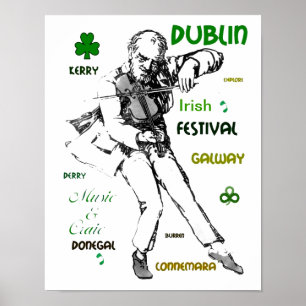 Póster Poster musical de Irlanda