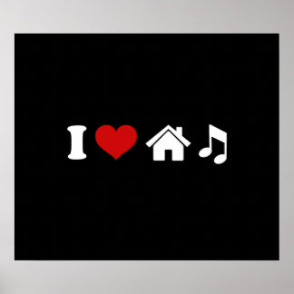 Póster Poster musical de Love House | Baile Fiesta de Ibi