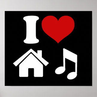 Póster Poster musical de Love House | Fiesta de danza de 