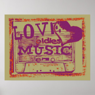 Póster Poster musical de Viñage Love