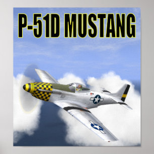 Póster Poster MUSTANG P-51D
