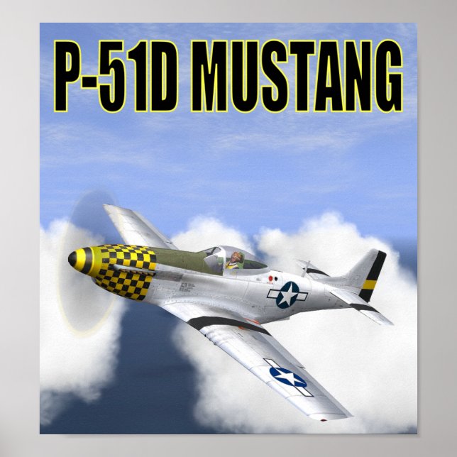 Póster Poster MUSTANG P-51D (Frente)