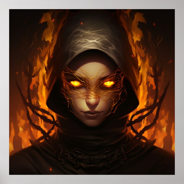 Póster Poster Mysterious woman (Frente)