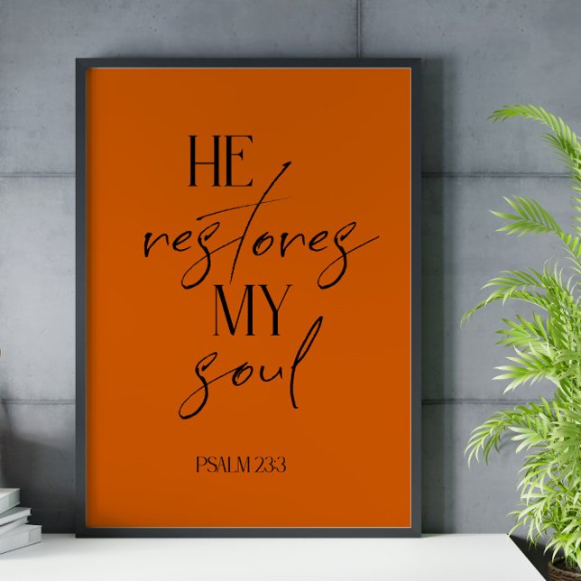 Póster Poster Naranja de la Biblia Verse Burlada (Subido por el creador)