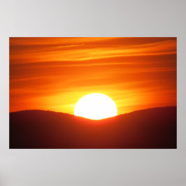 Póster Poster naranja Sunset