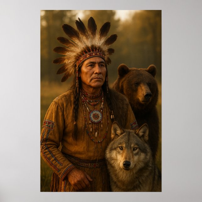 Póster Poster nativo americano (Frente)