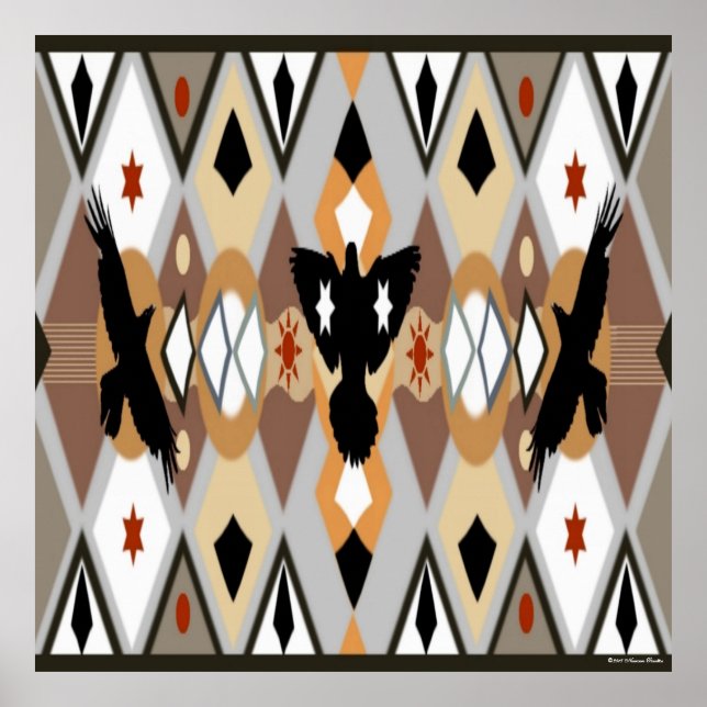 Póster Poster nativo americano de cuerdas (Frente)