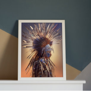 Póster Poster nativo americano de Ojibwe