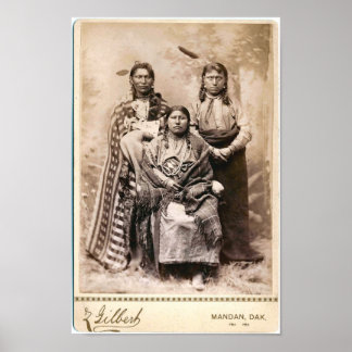 Póster Poster nativo americano vintage