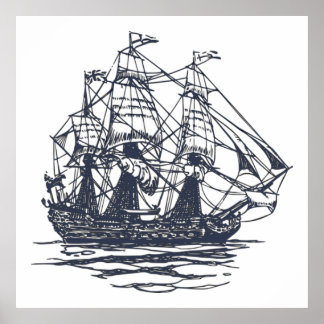 Póster Poster Nautical Ship