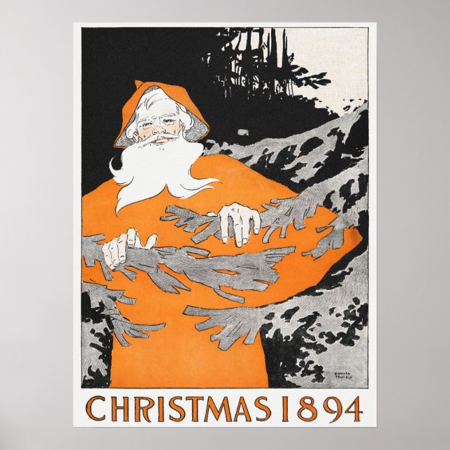 Póster Poster navideño vintage (Frente)