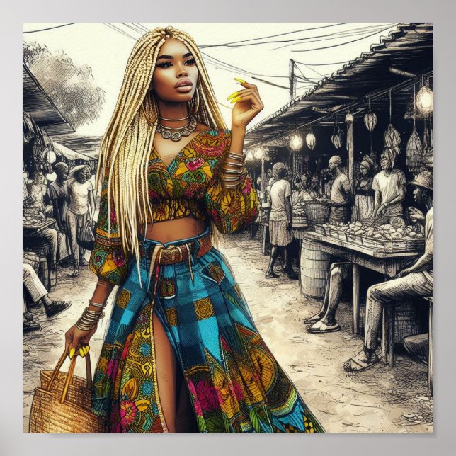 Póster Poster negro (Frente)