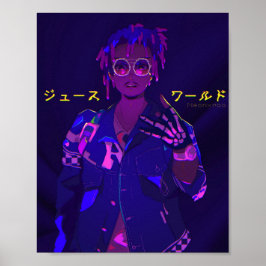 Póster Poster neón japonés