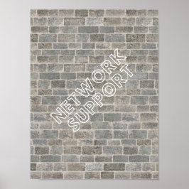 Póster Poster Network Support