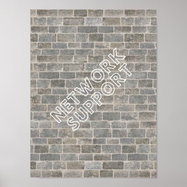 Póster Poster Network Support (Frente)