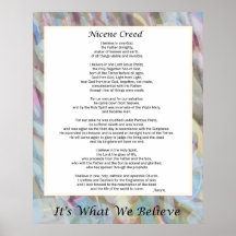Poster Nicene Creed de 24" x 30"