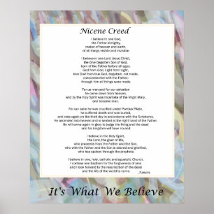 Póster Poster Nicene Creed de 24" x 30"