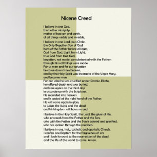 Póster Poster-Nicene Creed~ Personalizable!