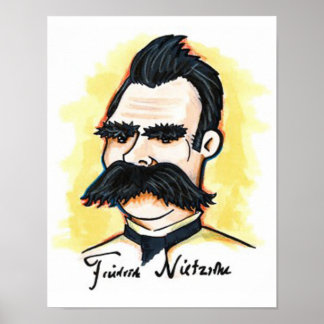Póster Poster Nietzsche 11" x 8,5"