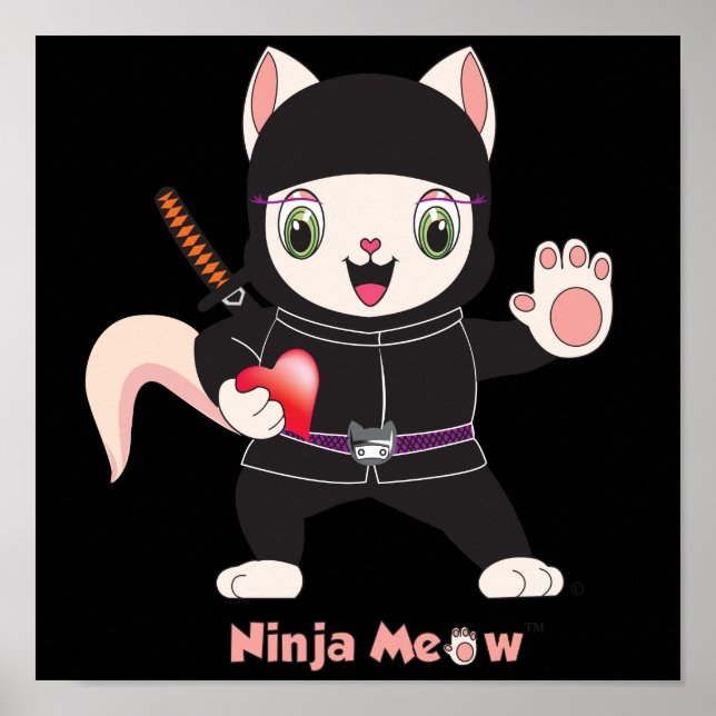 Póster Poster Ninja MEOW™ (Frente)