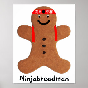 Póster Poster Ninjabreadman biscuit (cookie)