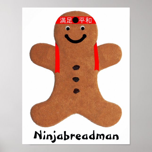 Póster Poster Ninjabreadman biscuit (cookie) (Frente)