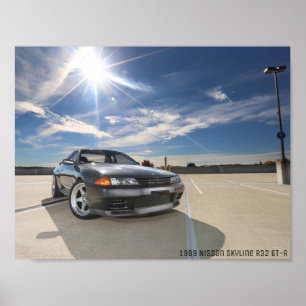 Póster poster NISSAN SKYLINE R32 GT-R 1989