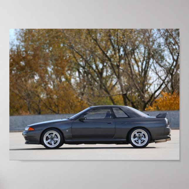 Póster poster NISSAN SKYLINE R32 GT-R 1989 (Frente)