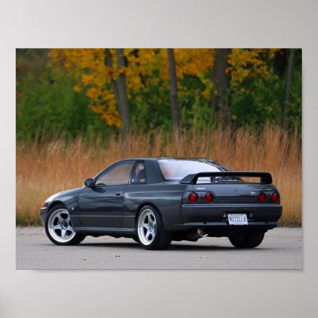 Póster poster NISSAN SKYLINE R32 GT-R 1989 (Frente)