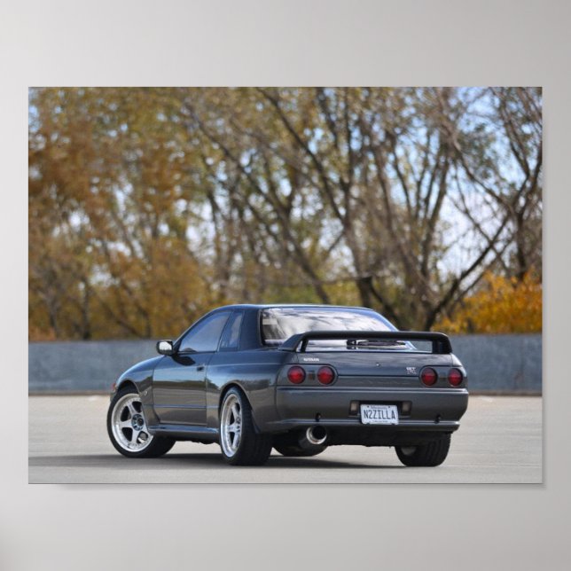 Póster poster NISSAN SKYLINE R32 GT-R 1989 (Frente)
