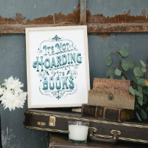 Poster "No es acaparar si son libros"