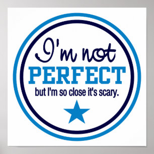 Póster POSTER NO PERFECTO - azul