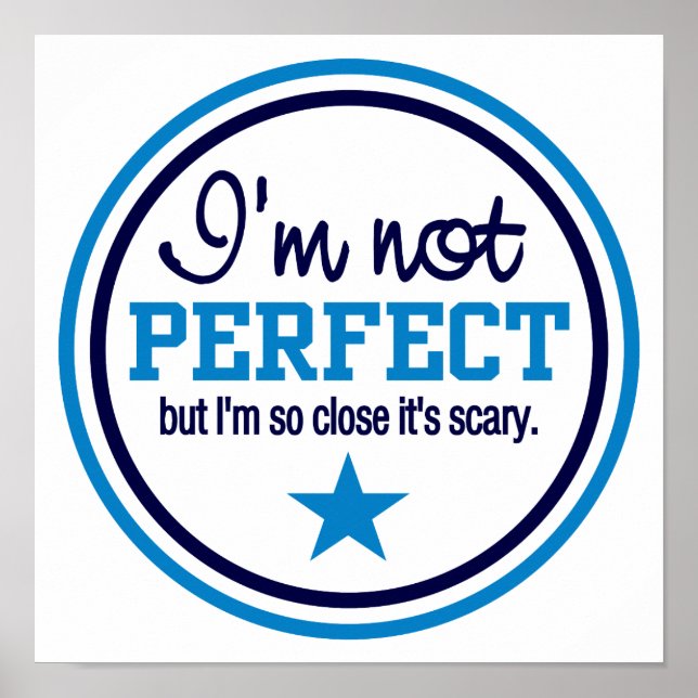Póster POSTER NO PERFECTO - azul (Frente)