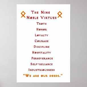Póster Poster noble de las virtudes de la alternativa